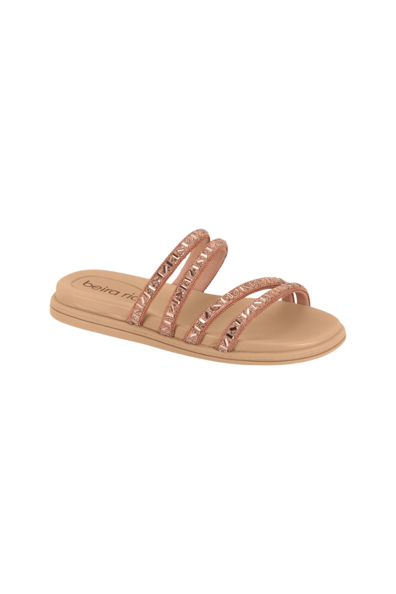 Papete Slide Beira Rio 8488.125 Londres Cristal - Chinelaria