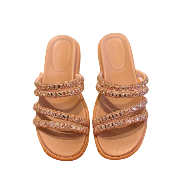 Papete Slide Beira Rio 8488.125 Londres Cristal - Chinelaria