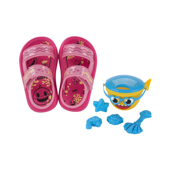Sandália Grendene Kids 22957 Baby Shark Praia