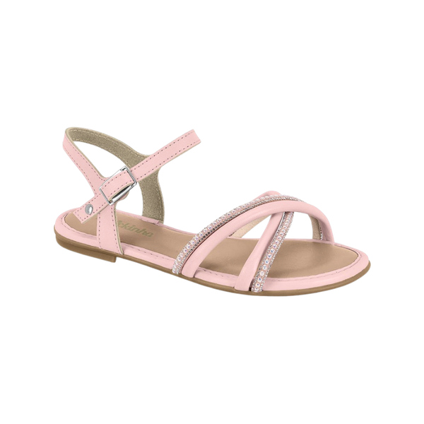 Sandália Molekinha Milãorosa /cristal