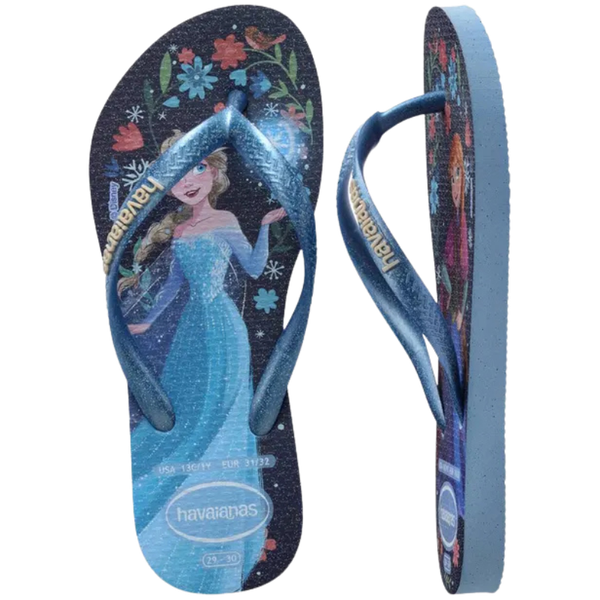 Chinelo Kids Slim Havaianas Princess Frozen 25/26 - Chinelaria