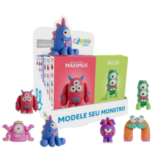 Massinha Clayeez Kit Modele Seu Monstro 38g - Chinelaria Leilane Neves
