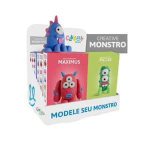 Massinha Clayeez Kit Modele Seu Monstro 38g - Chinelaria Leilane Neves
